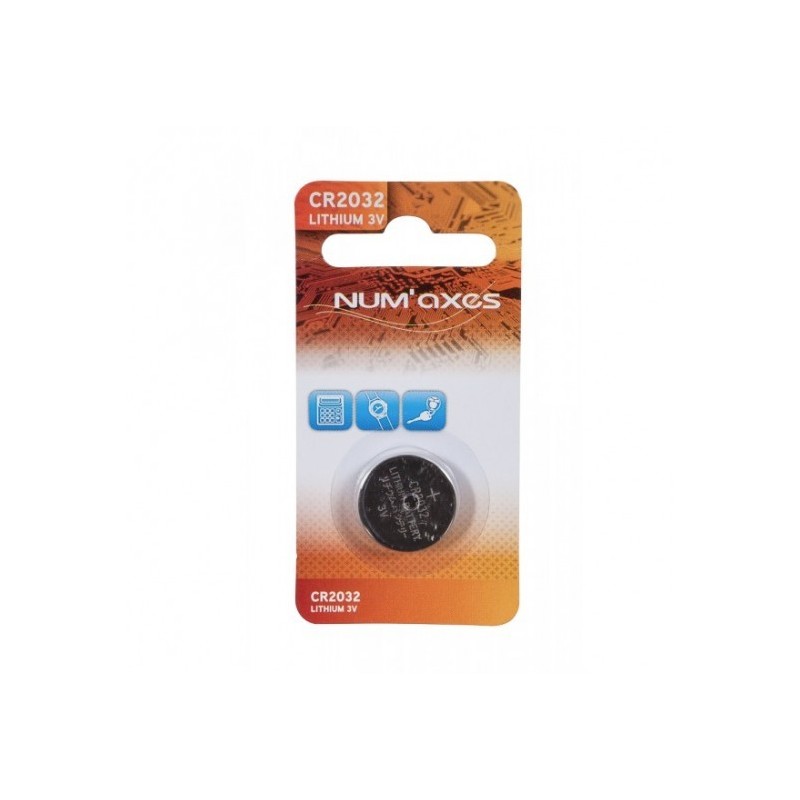 Piles CR2032 lithium Num'axes
