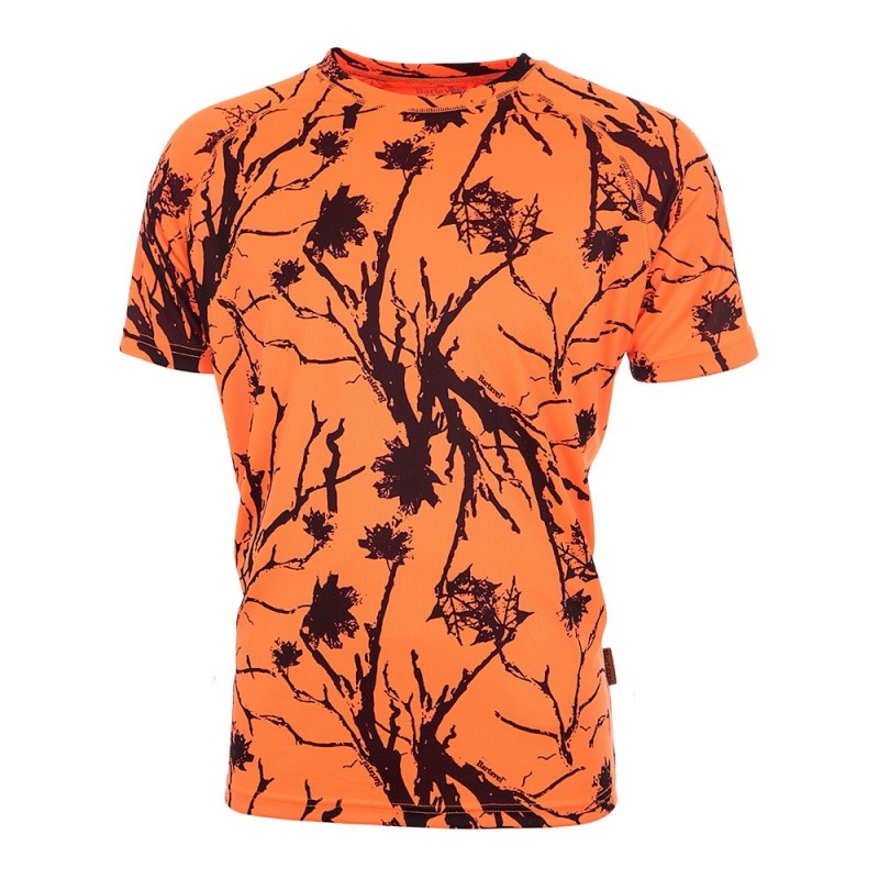 T-Shirt camo orange bartavel