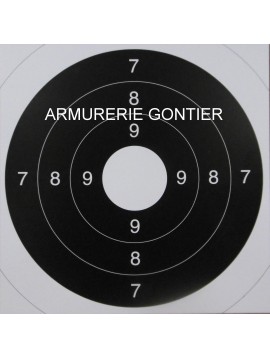 lot de 50 centre de cibles C50  mouche blanche 21x21