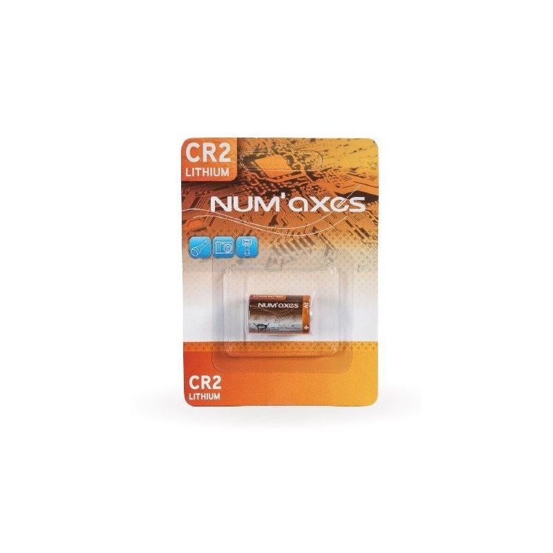 Piles CR2 lithium Num'axes