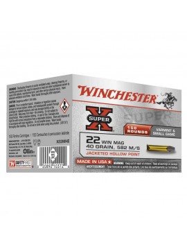 Munitions WINCHESTER .22 Win. Mag. SuperX JHP 40grs