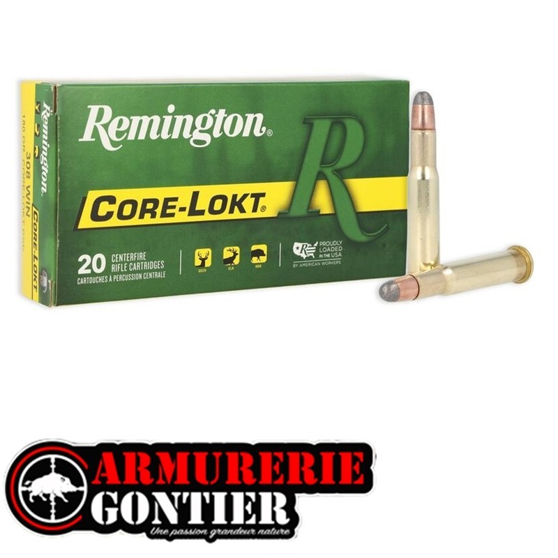 REMINGTON 30-30 winchester 170grains Core Lokt PSP www.armureriegontier.fr