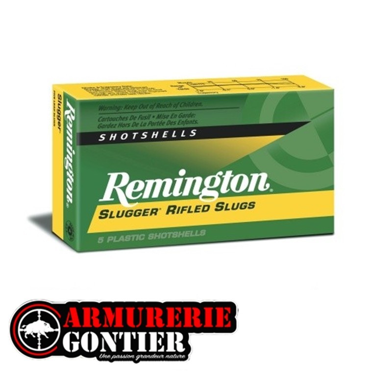 Cartouches Remington slugger 12/70 semi/mag - 28.5 grs www.armureriegontier.fr