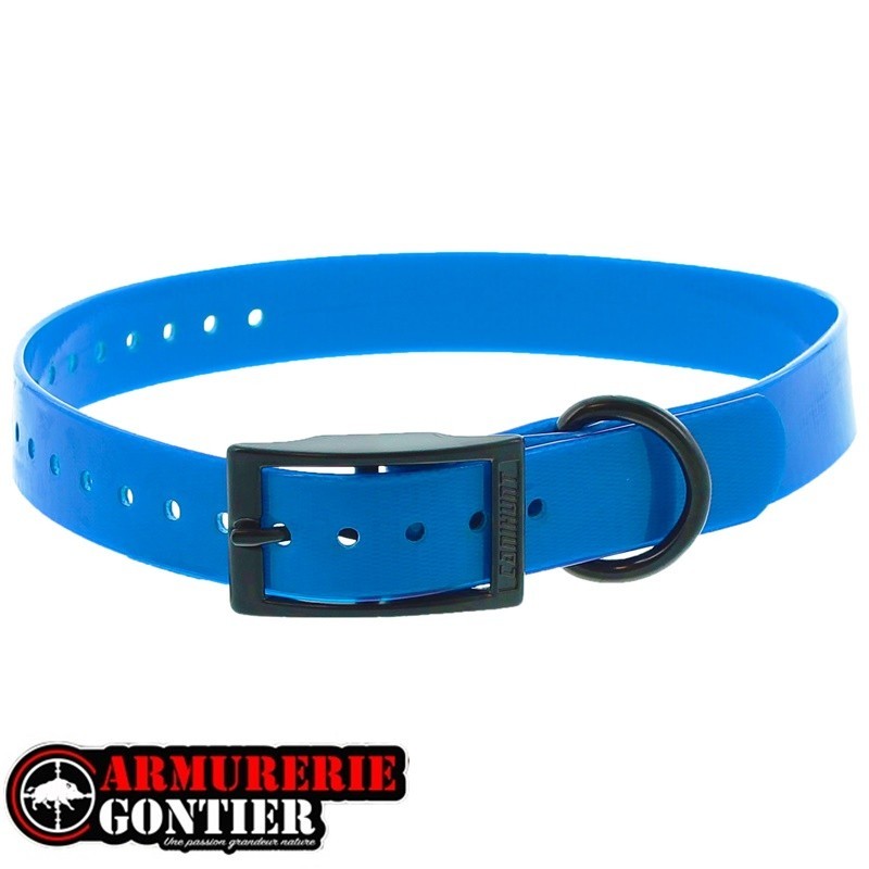 Collier CANIHUNT XTREM PU  BLEU 450mmx19mm