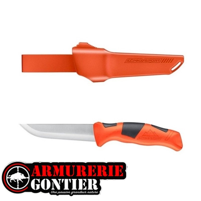 Couteau Alpina Sport ANCHO Orange www.armureriegontier.fr 