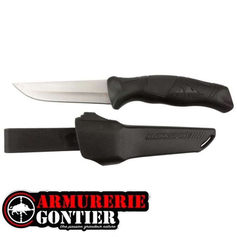 Couteau Alpina Sport ANCHO Noir www.armureriegontier.fr 