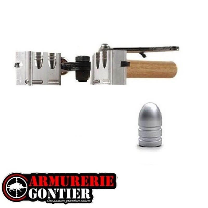 Lee Precision - Moule à balle à tête ronde double cavité 9x19