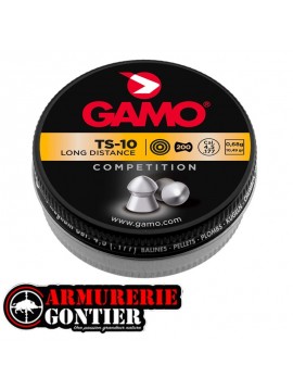 Plombs GAMO TS 10 tête pointue cal. 4,5 mm 0.68g www.armureriegontier.fr