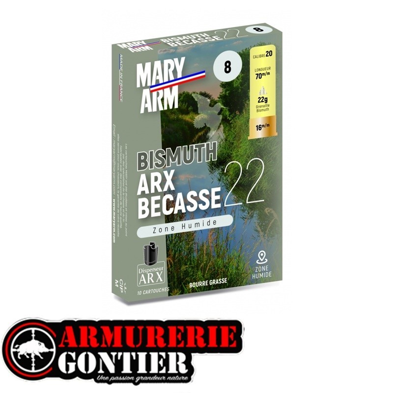 Cartouches MARYARM BECASSE ARX BISMUTH 20/70 22G N°8