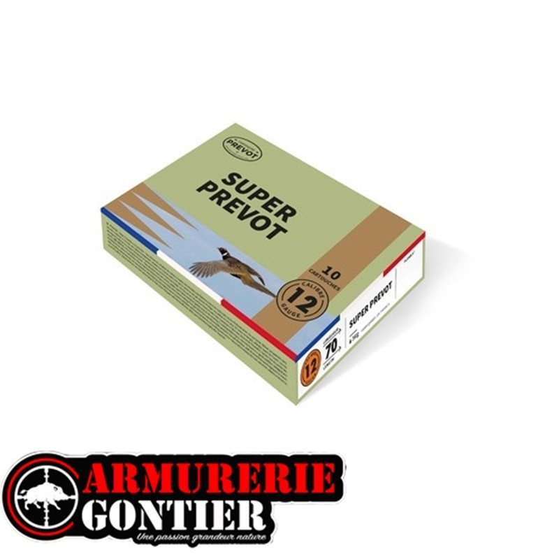 Cartouches Cartouches PREVOT SPECIALE BECASSE 12/70 36G  DUO 9+8 DISCO Bourre Grasse