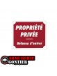 Panneau PROPRIETE PRIVEE AKYLUX 30x25