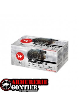 CARTOUCHES WINCHESTER BUCKSHOT 12/70 30G 12 PELLETS