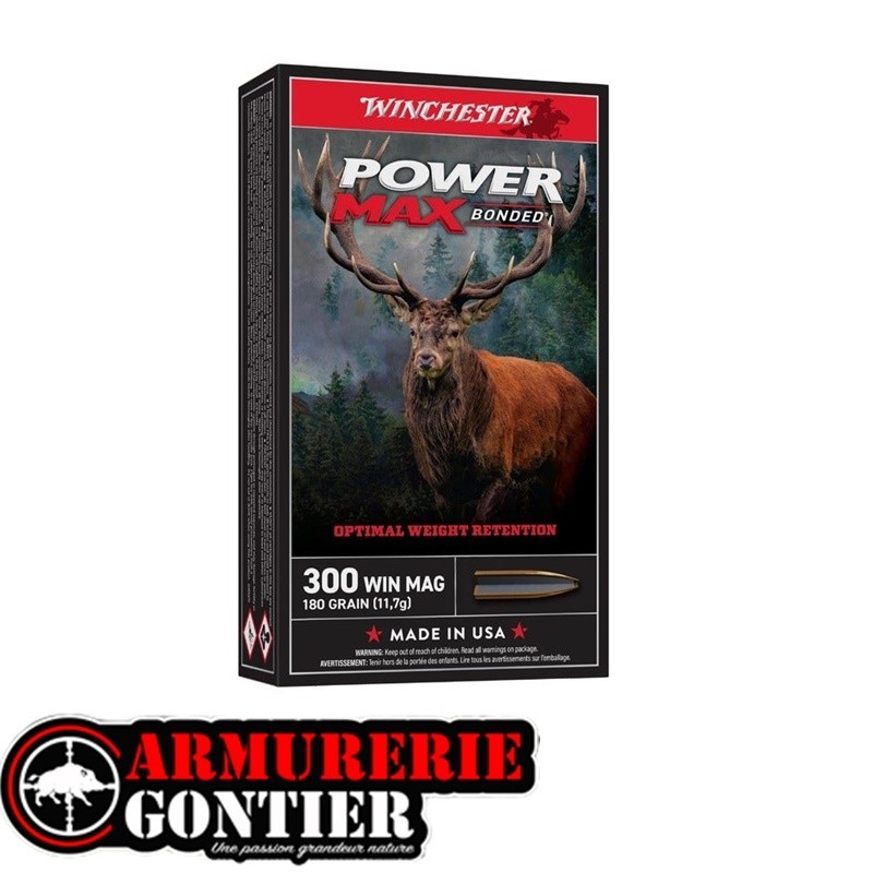 WINCHESTER 300 Win Mag 180grain power max bonded
