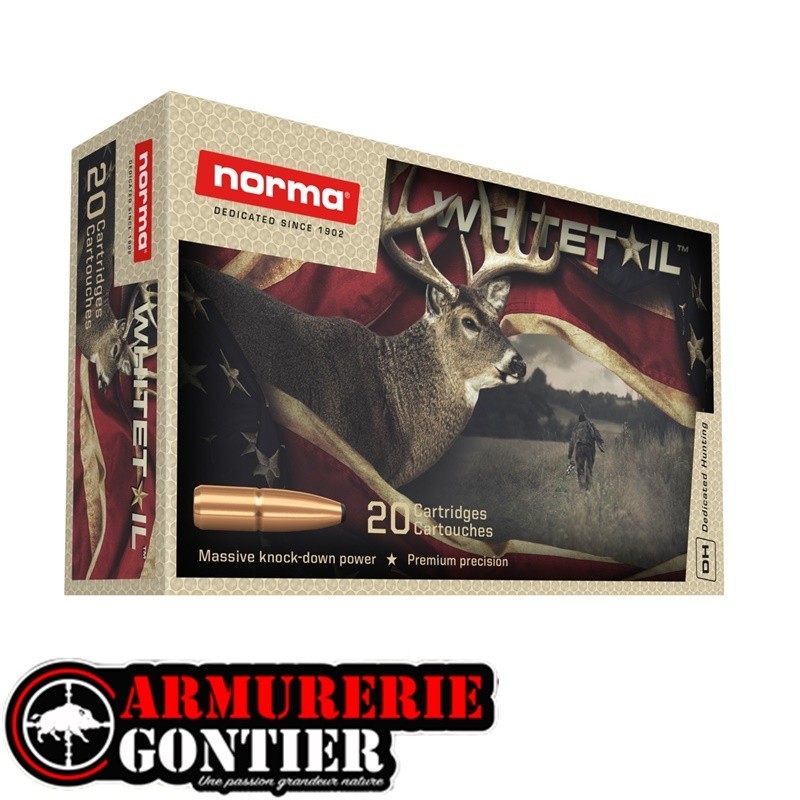 Munition NORMA 8X57JRS WHITETAIL 196GR 12.7G