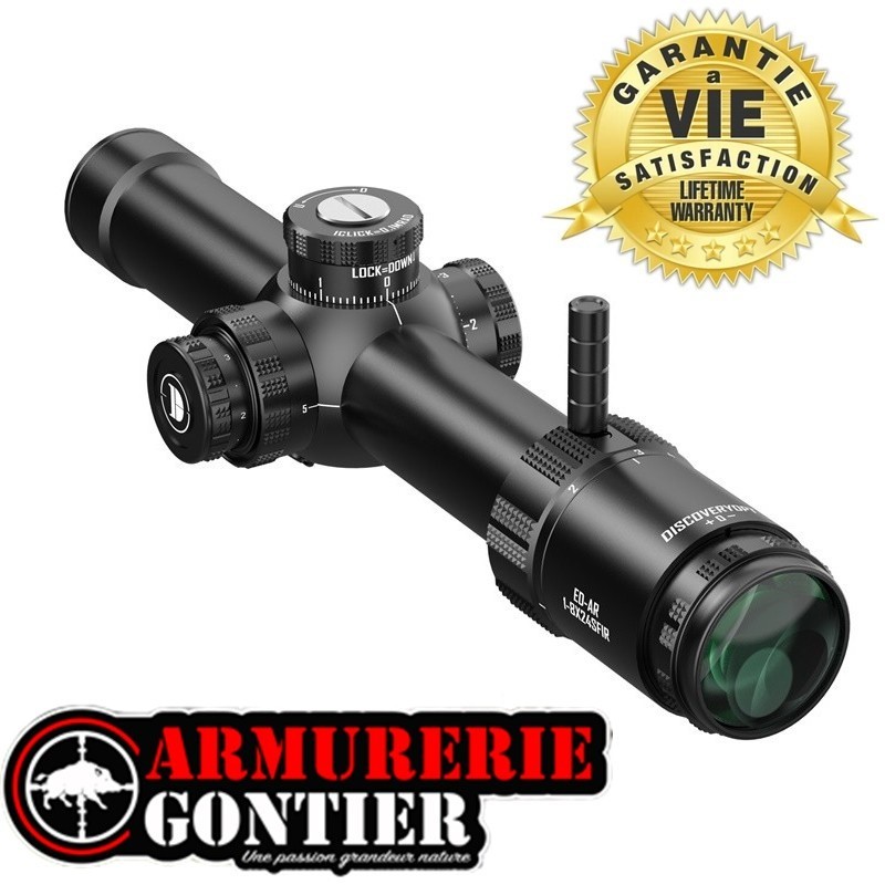 Lunette de tir DISCOVERYOPT 1-8X24 SF IR FFP 34MM