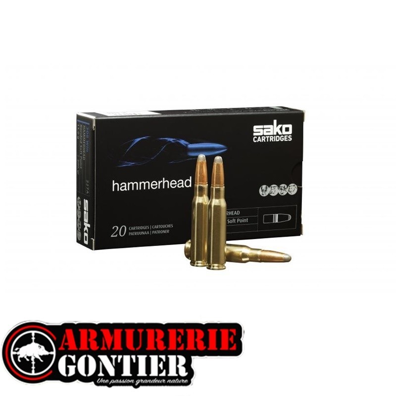 Munitions SAKO 9.3X62 HAMMERHEAD SP 18.5G 286GR