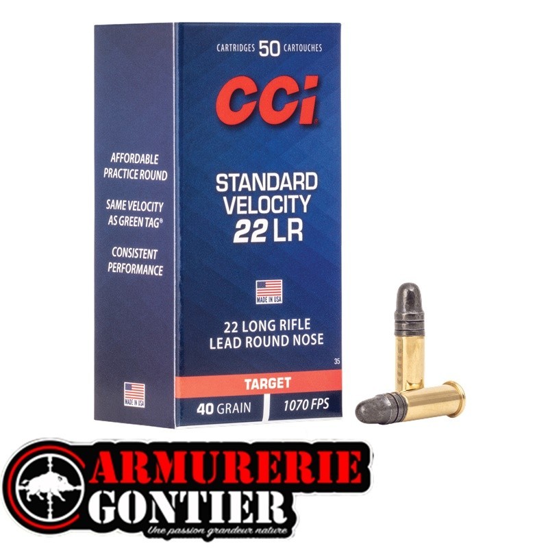 Munitions  CCI C22LR Standard Velocity 40 Grains x50