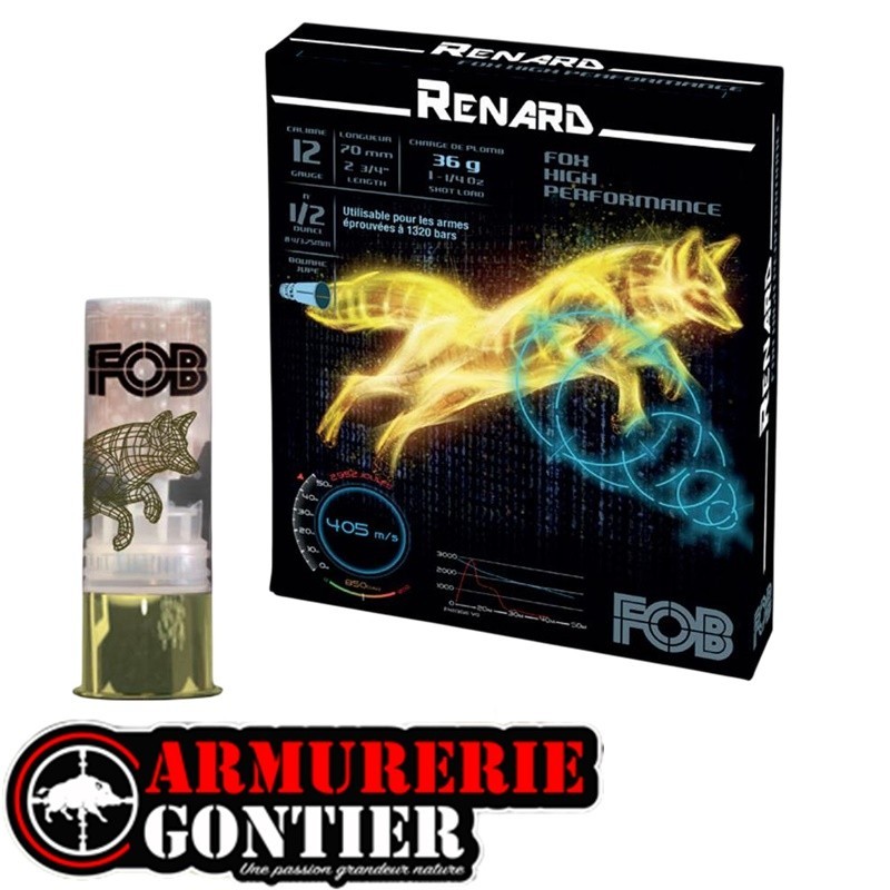 cartouches FOB RENARD HP 36 BJ 12/70  n° 1 cuivrés + n° 2 durcis