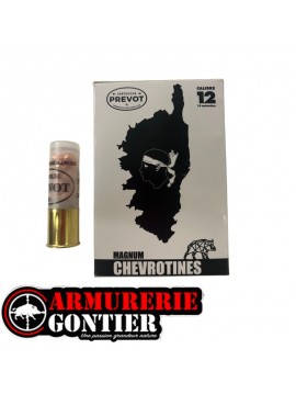 Cartouches PREVOT CHEVROTINE  MAGNUM 12/76 15G