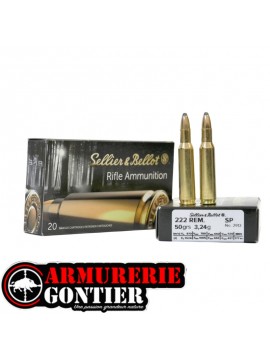 Munitions Sellier&Bellot  222 REM SP 3.24G X20