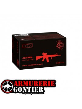 Munitions Geco 223FMJ 3.6G 55GR  boite de 150