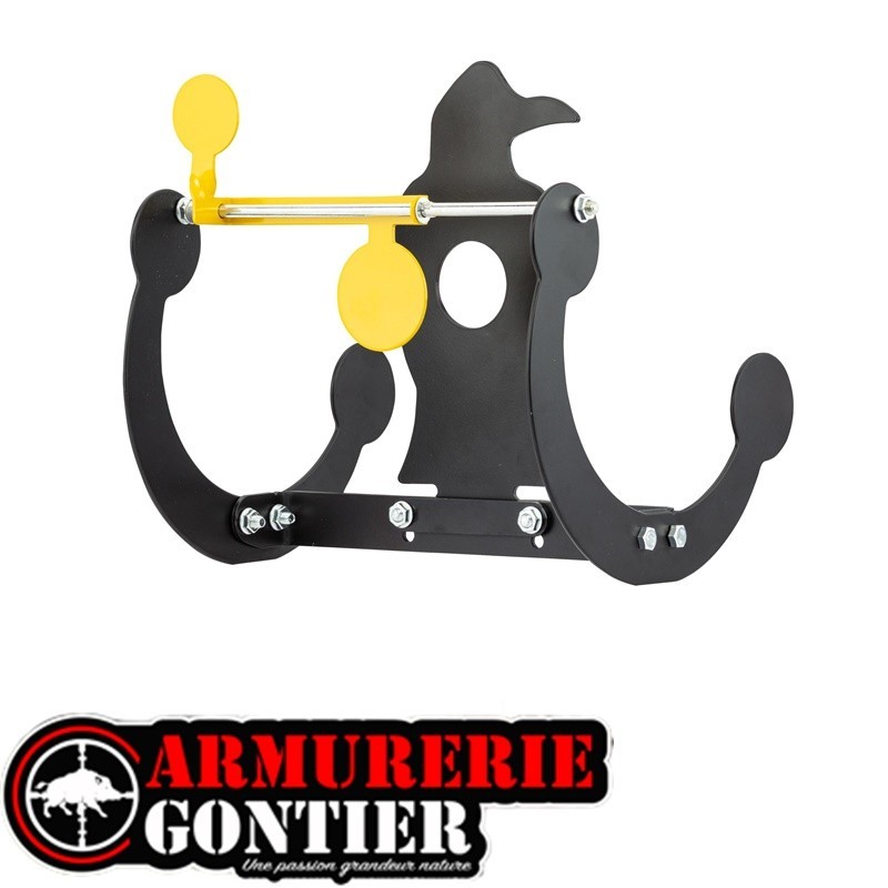 Cible mobile sur pivot corbeau Cal 4.5 mm