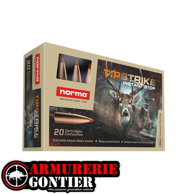 Munition NORMA 308 TIPSTRIKE 170gr-11g