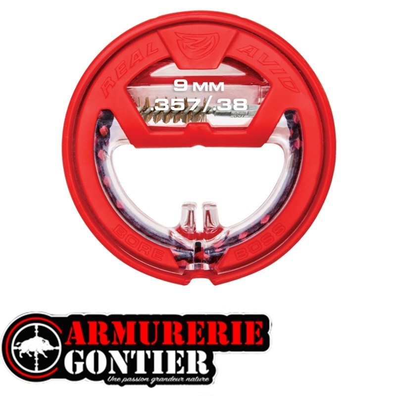 REAL AVID CORDON DE NETTOYAGE  BORE BOSS CAL. .357/.38/9MM