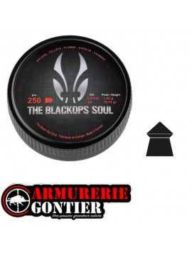 Plombs The Black Ops Soul à tête pointue cal. 5,5 1.02g 15.74gr  X250