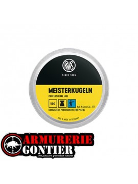 plombs RWS Meisterkugeln 0,53 g Ø 4,50 mm