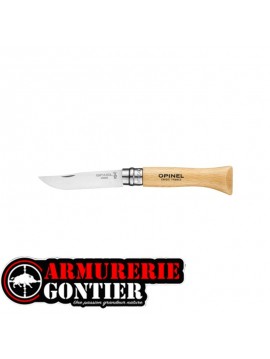 Couteau OPINEL N°6 lame INOX manche HÊTRE