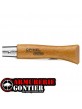 Couteau OPINEL N°5 lame CARBONE manche HÊTRE