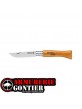 Couteau OPINEL N°5 lame CARBONE manche HÊTRE