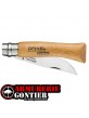 Couteau OPINEL N°7 lame CARBONE manche HÊTRE