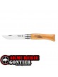 Couteau OPINEL N°7 lame CARBONE manche HÊTRE