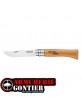 Couteau OPINEL N°10 lame CARBONE manche HÊTRE