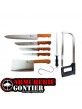 PRADEL MALLETTE COUTELLERIE DU CHASSEUR 8 PIECES