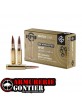 Cartouches Partizan .308 Winchester 168 gr HPBT Match – Boîte de 20