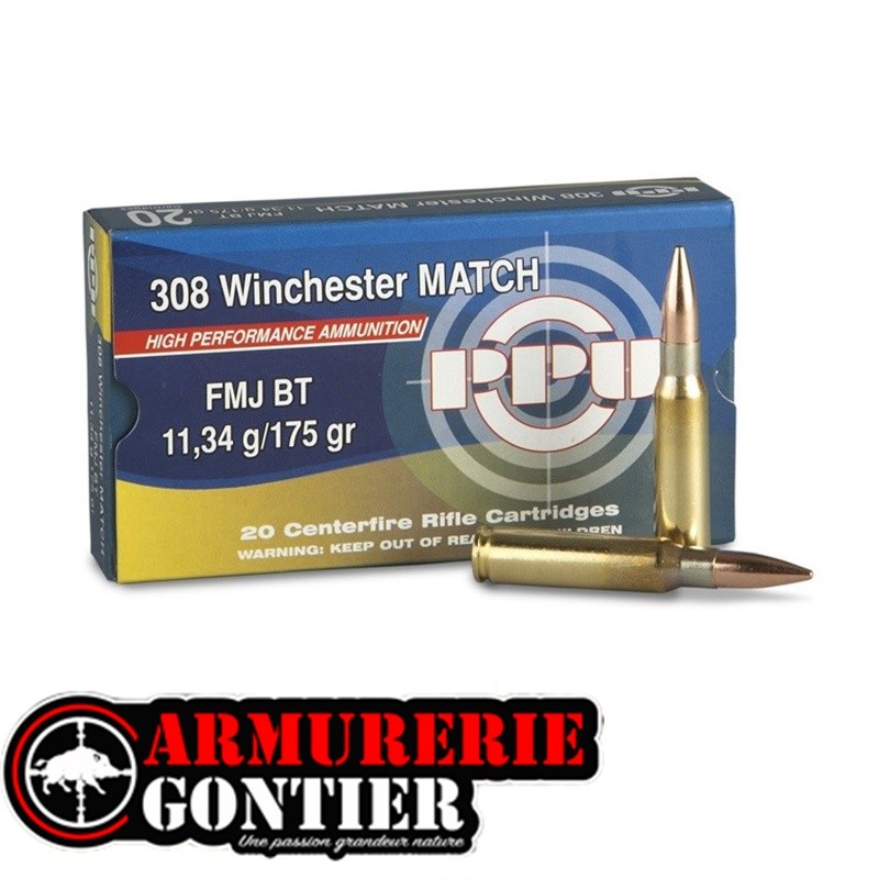 munitions PARTIZAN 308 WIN 175GR FMJ BT