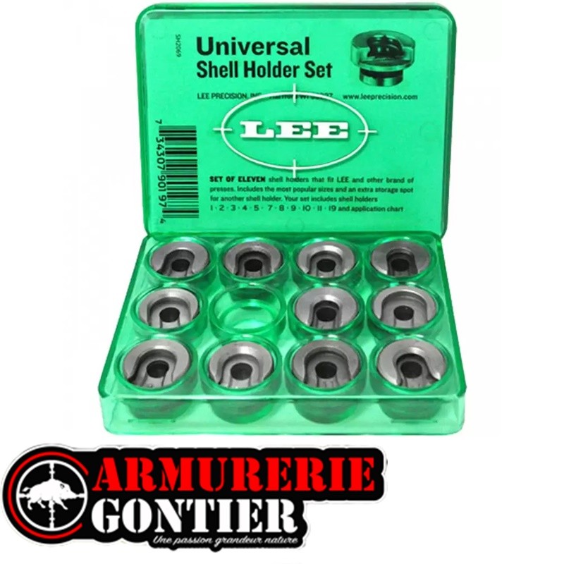 Lee Precision - Kit de 11 Shell Holders (support de douille) R-Type pour presse
