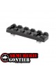 rail Picatinny Clawgear M-LOK 5 slots en aluminium