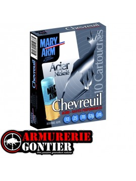 cartouches Maryarm Chevreuil Avier 12/70 – 32g acier nickelé