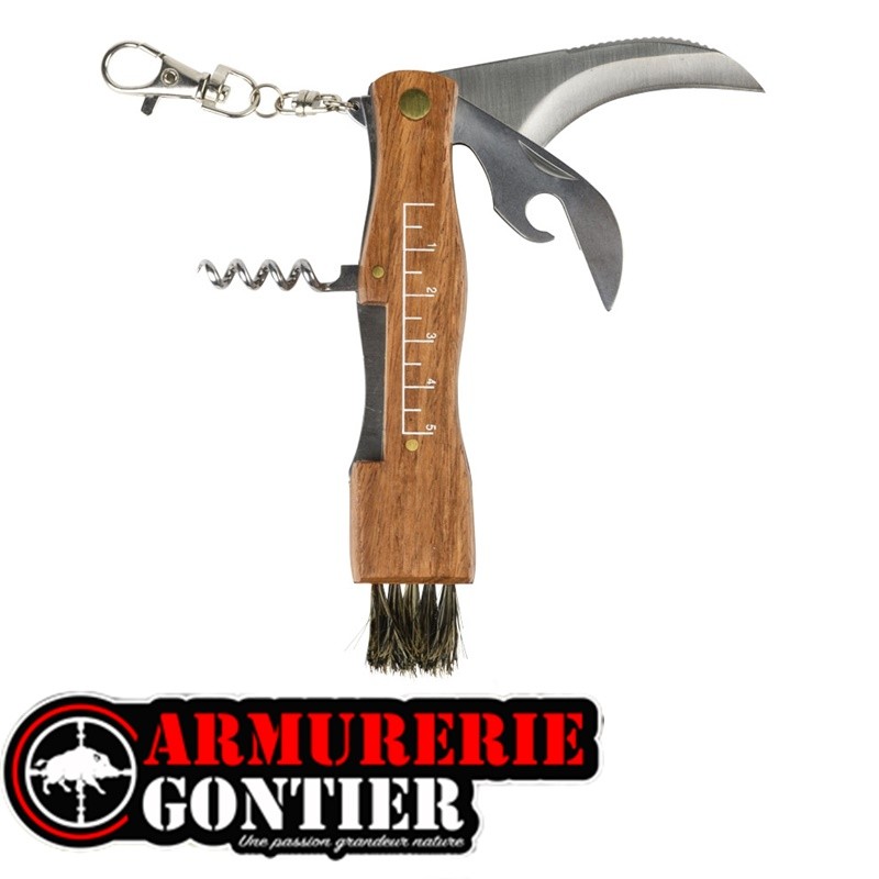 Couteau à Champignon Multifonction – Lame 5,5 cm Manche Pakkawood