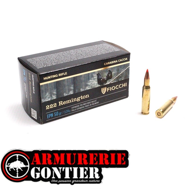 Munitions FIOCCHI HP50 222REM EPN 50grains