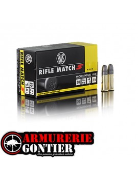 Munitions RWS .22LR Rifle Match S Professional Line x50 – Précision et vitesse supersonique