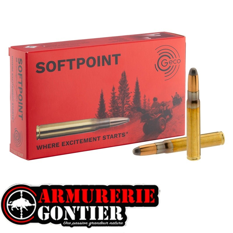Munitions GECO  9,3x62 16.5g 255grains SOFPOINT (TeilMantel)