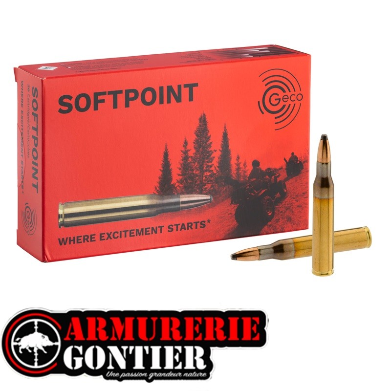 GECO 280 Remington Softpoint 165gr munition chasse x20