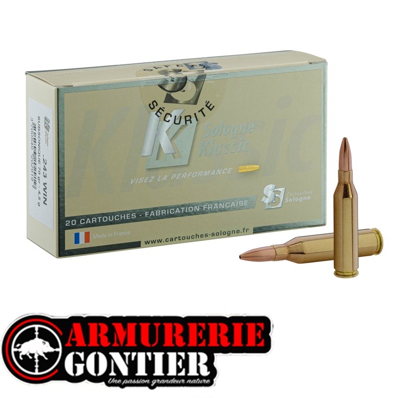 SOLOGNE 243 WIN 70 GR 4.5G SUBSONIQUE