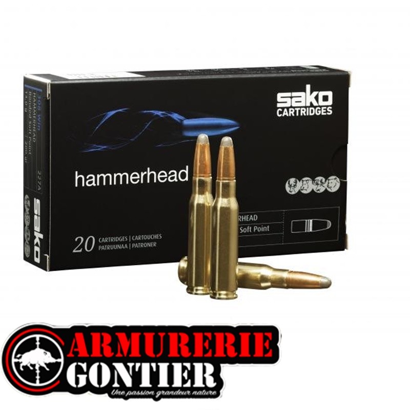 Munitions SAKO 7X64  HAMMERHEAD 170GR X20