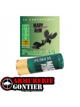 Cartouches MARY ARM puma 35 Calibre 12/70 35grs bourre grasse